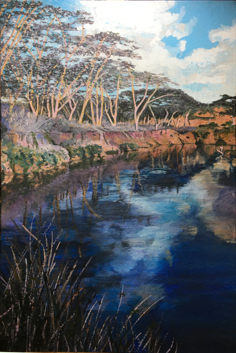 Painting of Mzima Springs